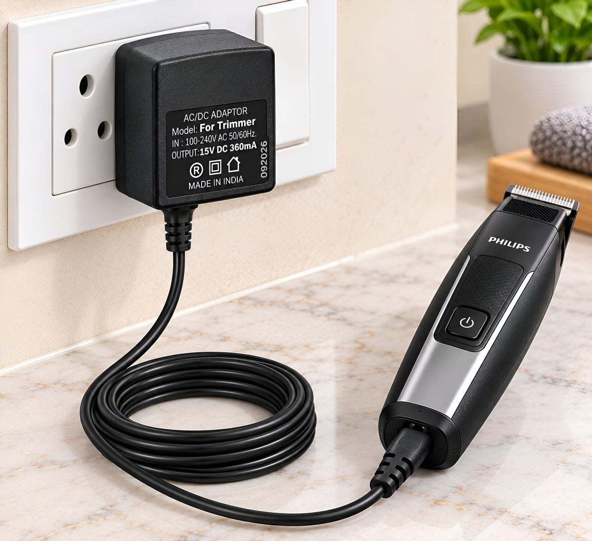 Upix 15V 360mA DC Power Adapter (with Trimmer Pin)