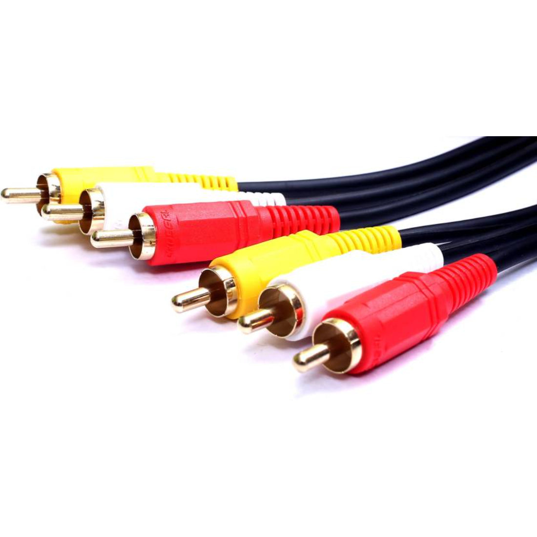 Upix 3RCA Male to 3RCA Male Audio Video Cable - 2.7 Meters