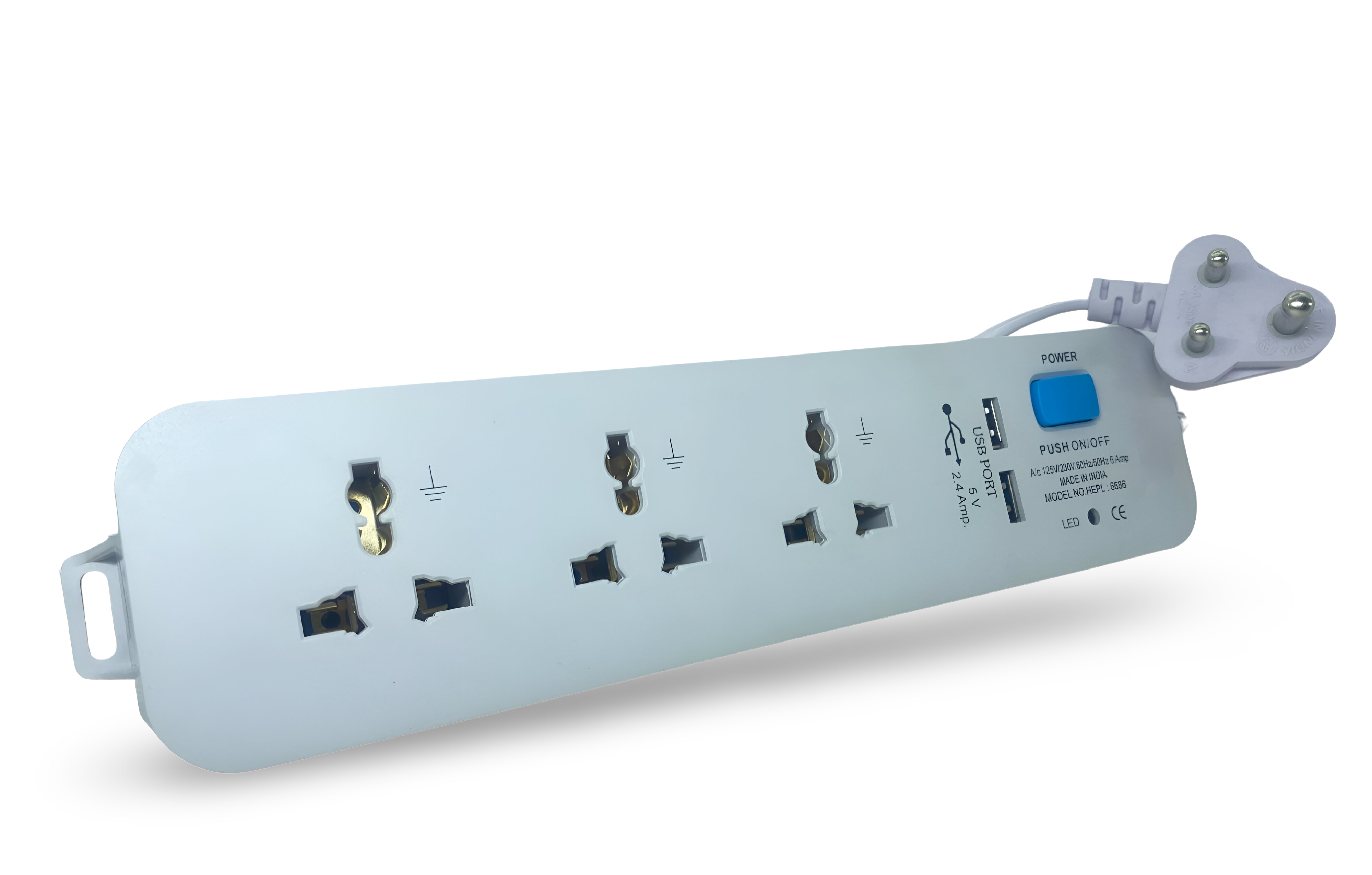 3x1 (with USB Ports) Power Strips