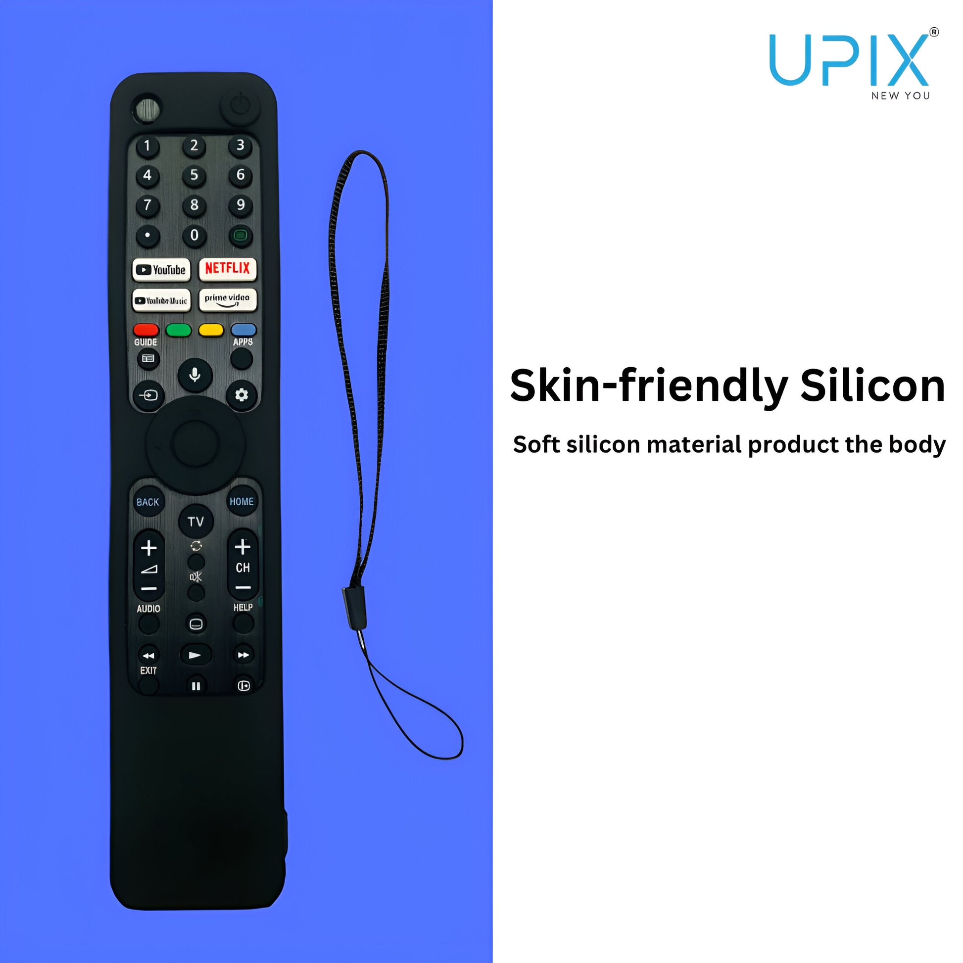 Upix Silicone TV Remote Cover Case Only for Sony Smart TV LCD/LED Remote