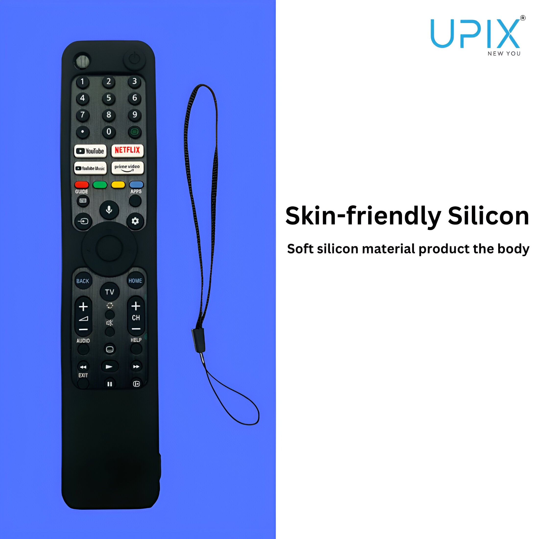 Upix Silicone TV Remote Cover Case Only for Sony Smart TV LCD/LED Remote