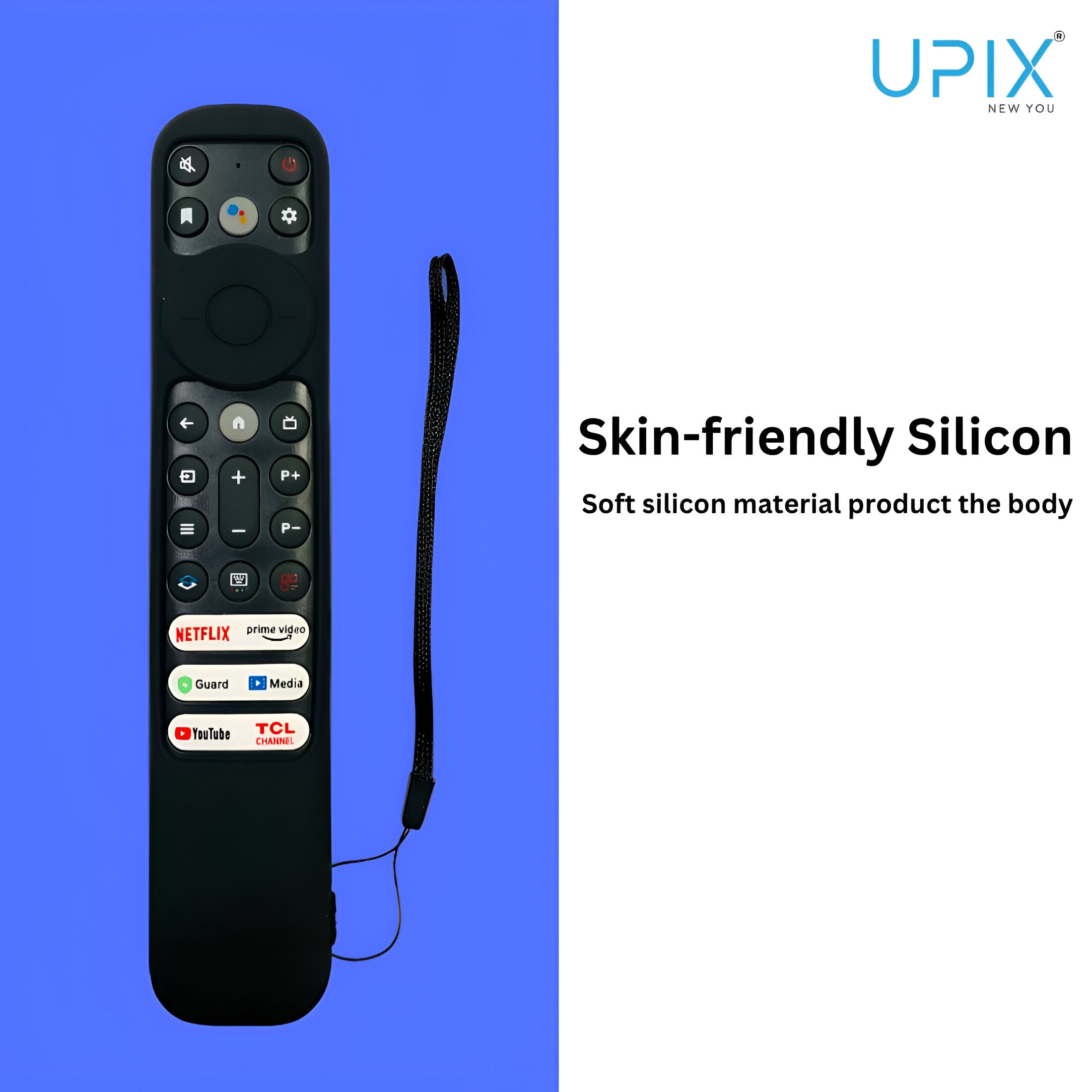 Upix Silicone TV Remote Cover Case Only for TCL Big Smart TV LCD/LED Remote