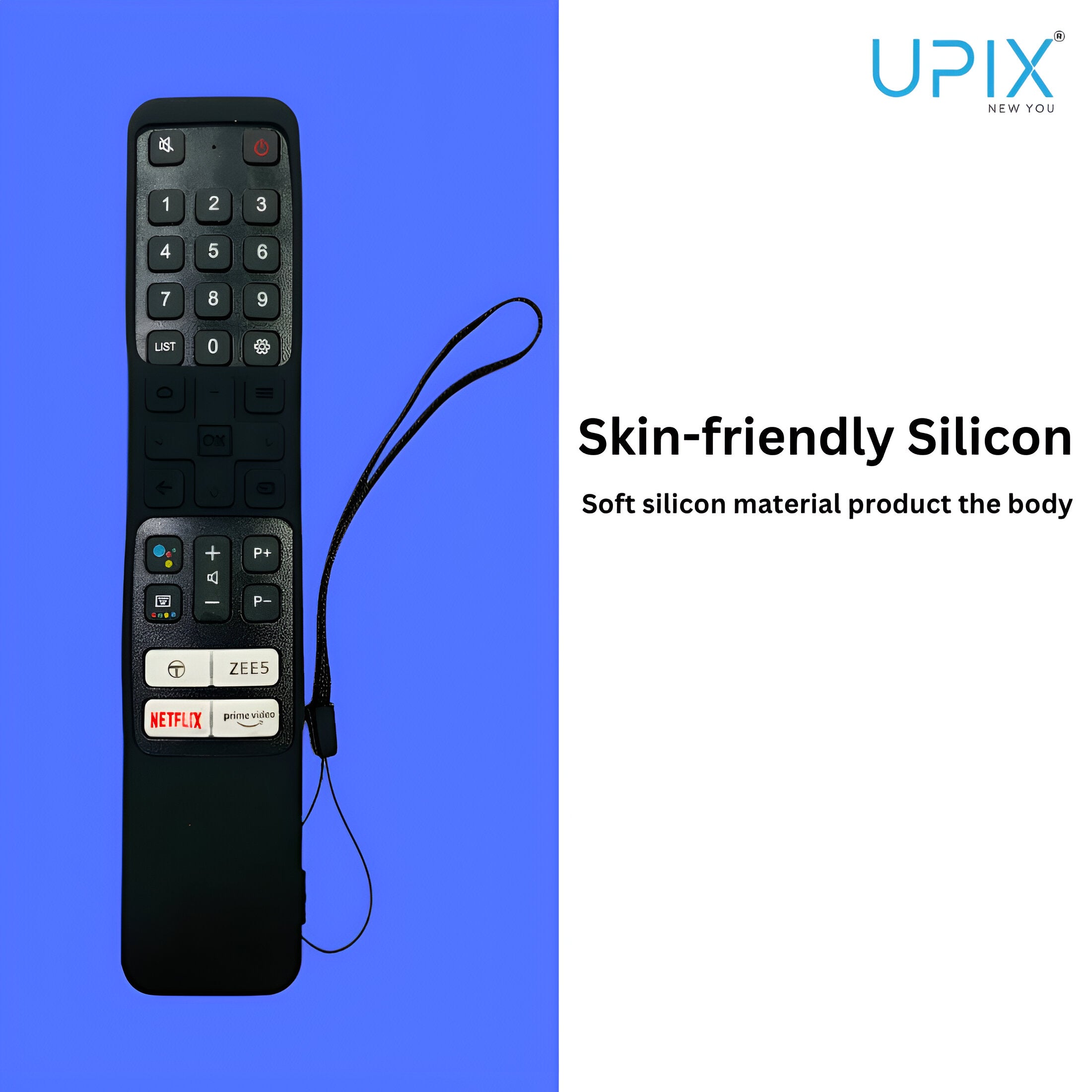Upix Silicone TV Remote Cover Case Only for TCL Smart TV LCD/LED Remote