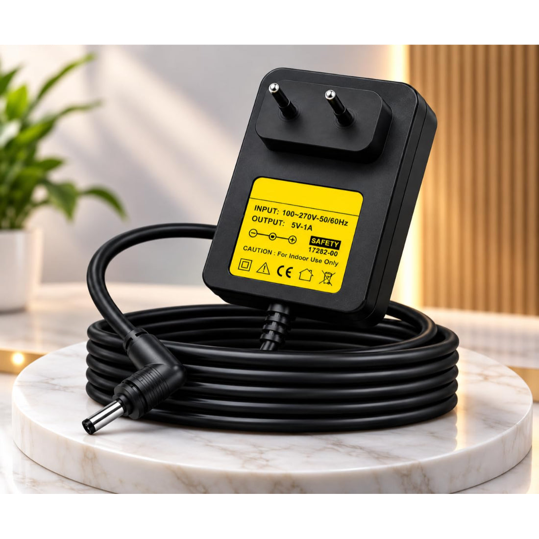 Upix 5V 1A DC Supply Power Adapter (with Slim Pin)