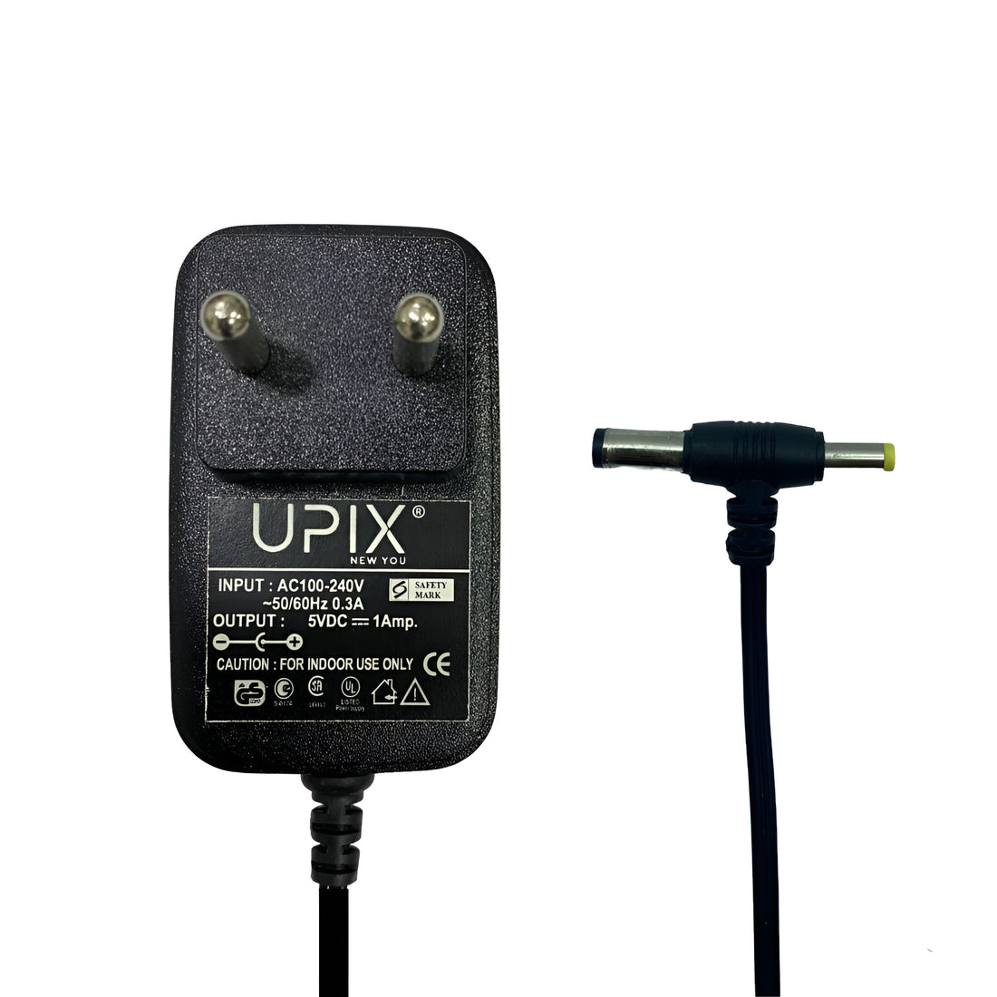Upix 5V 1A DC Supply Power Adapter (with DC and Sony Pin)