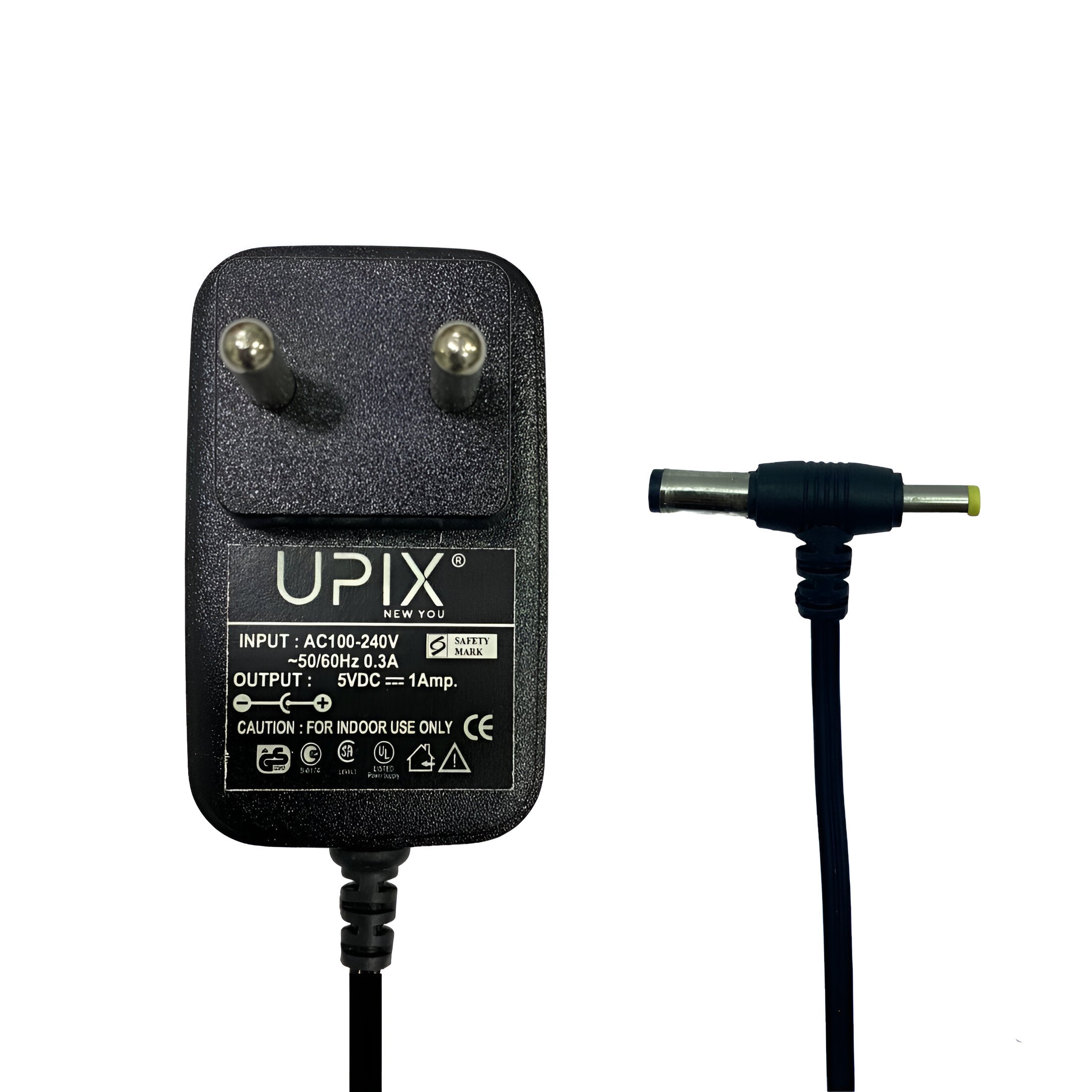 Upix 5V 1A DC Supply Power Adapter (with DC and Sony Pin)