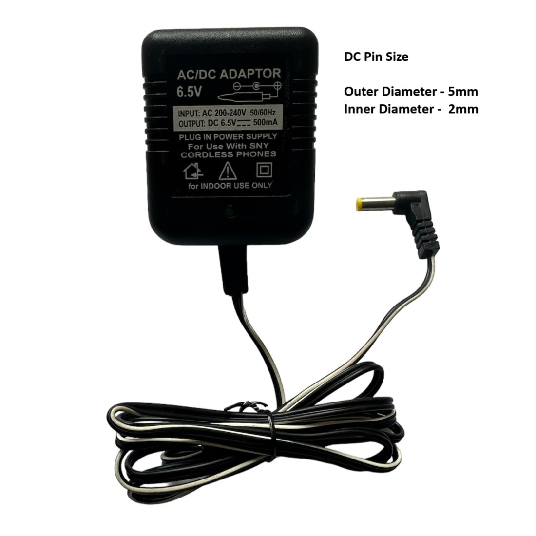 Upix 6.5V 500mA DC Power Adapter (With DC Pin)