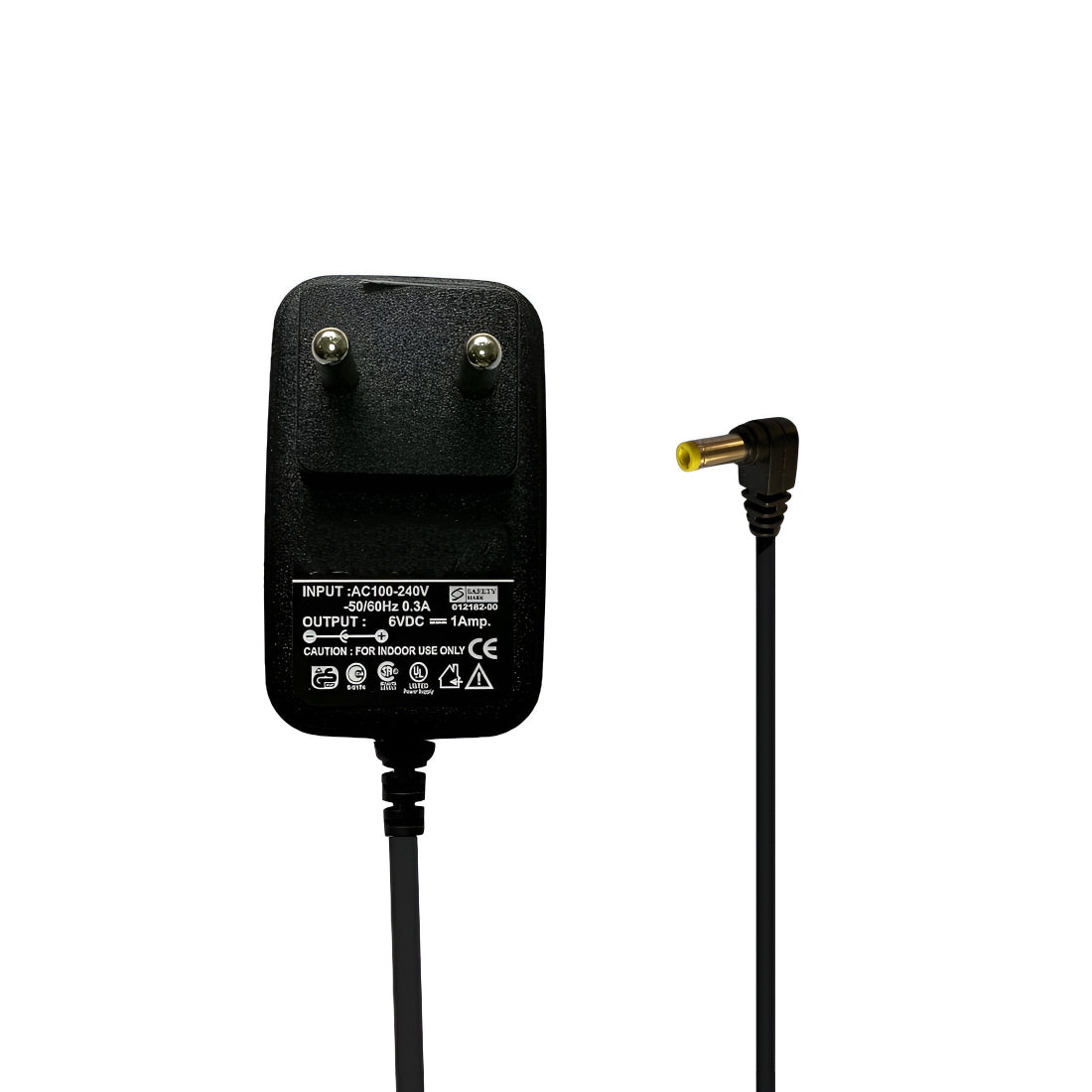 Upix 6V 1A DC Supply Power Adapter (with DC Pin)