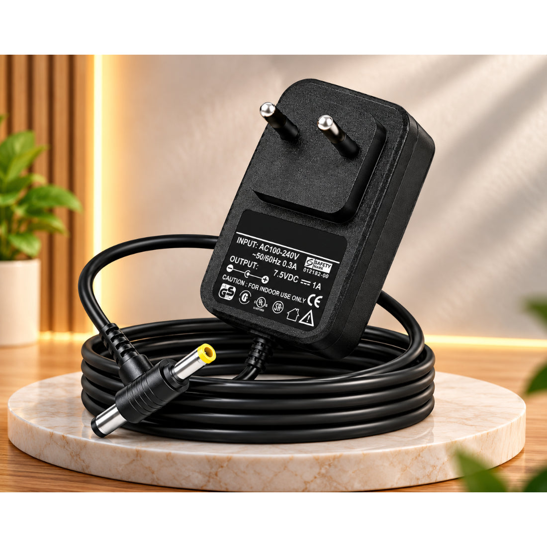 Upix 7.5V 1A DC Supply Power Adapter (with DC and Sony Pin)