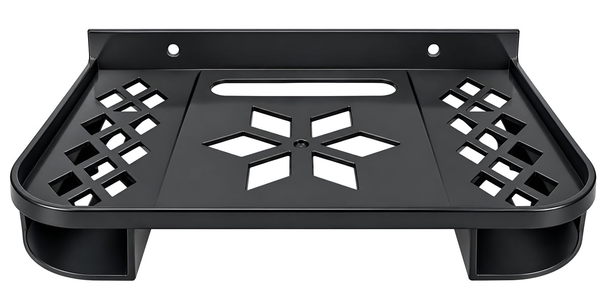 Upix DTH/Set Top Box Stand ABS Plastic Wall Shelf