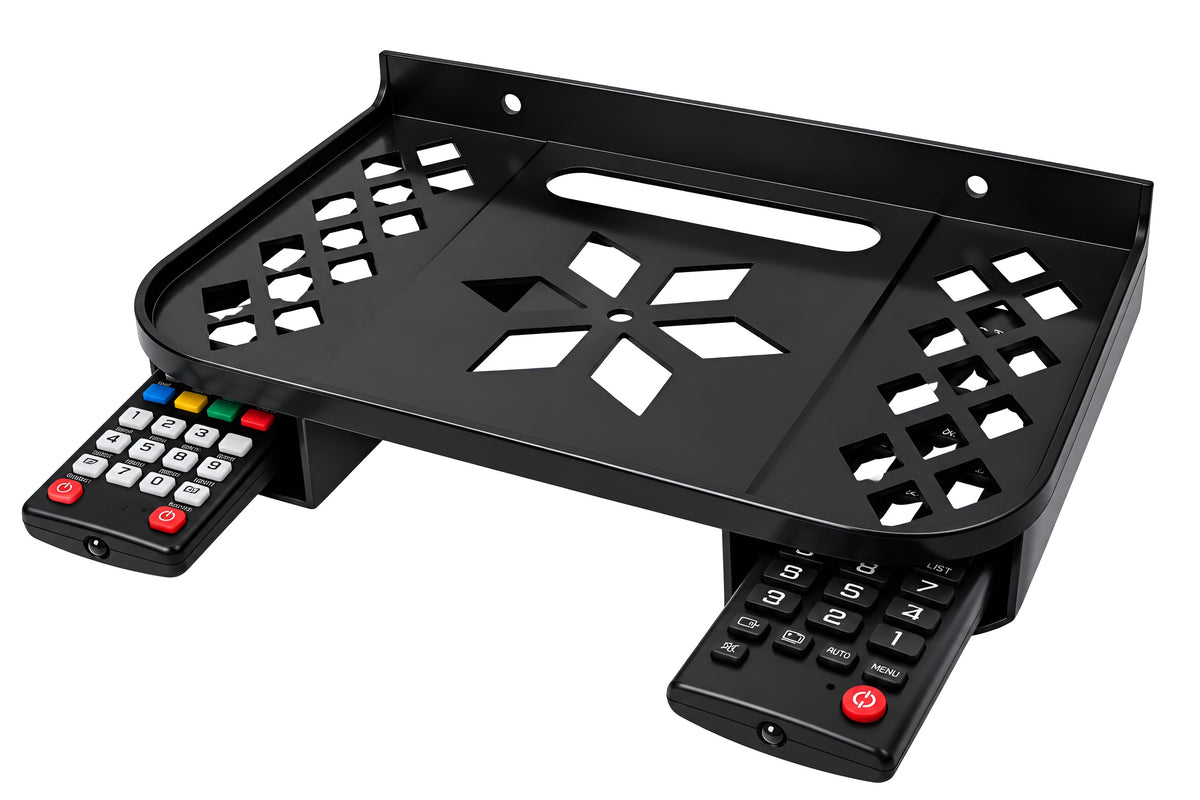 Upix DTH/Set Top Box Stand ABS Plastic Wall Shelf