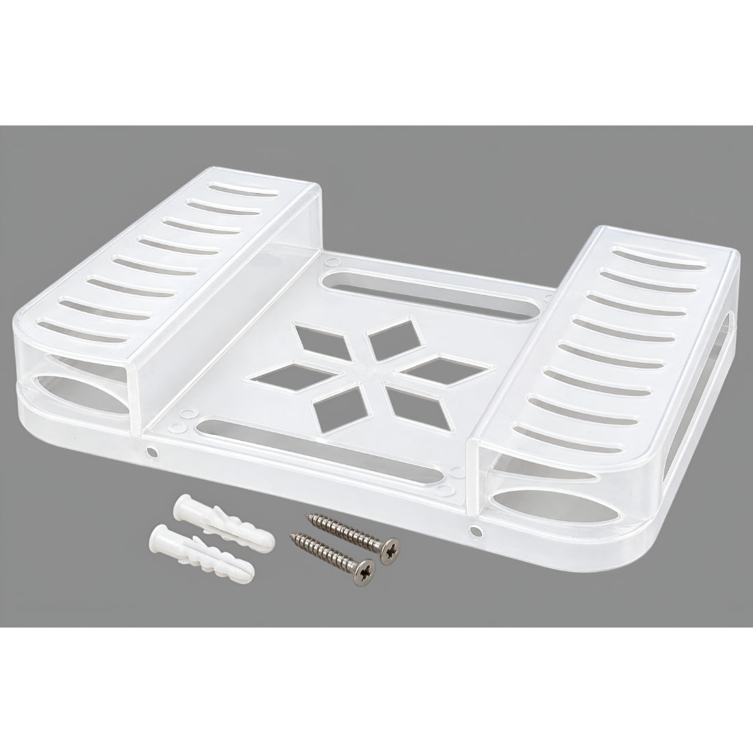 Upix DTH/Set Top Box Stand ABS Plastic Wall Shelf