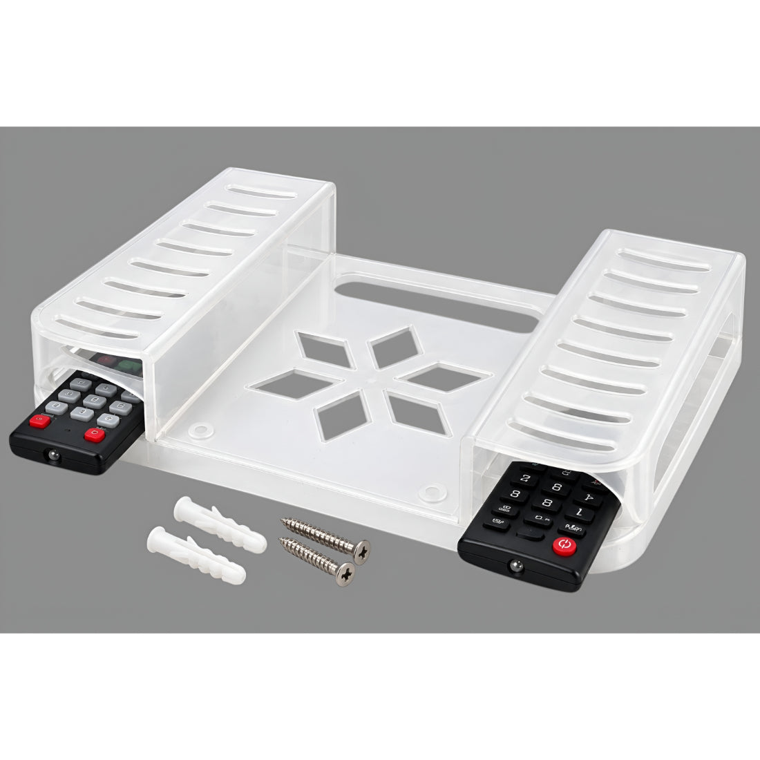 Upix DTH/Set Top Box Stand ABS Plastic Wall Shelf
