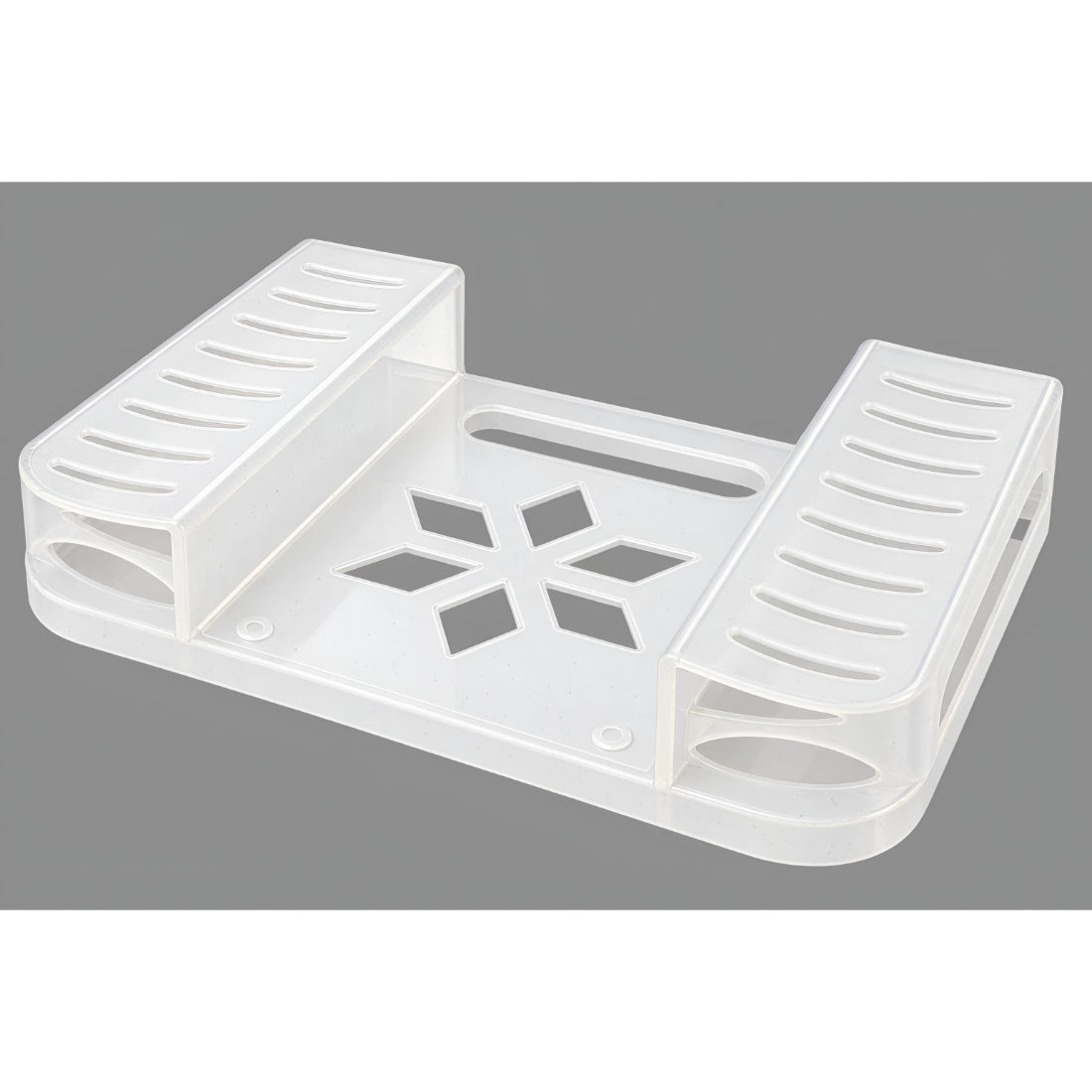 Upix DTH/Set Top Box Stand ABS Plastic Wall Shelf
