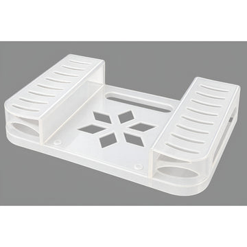 Upix DTH/Set Top Box Stand ABS Plastic Wall Shelf
