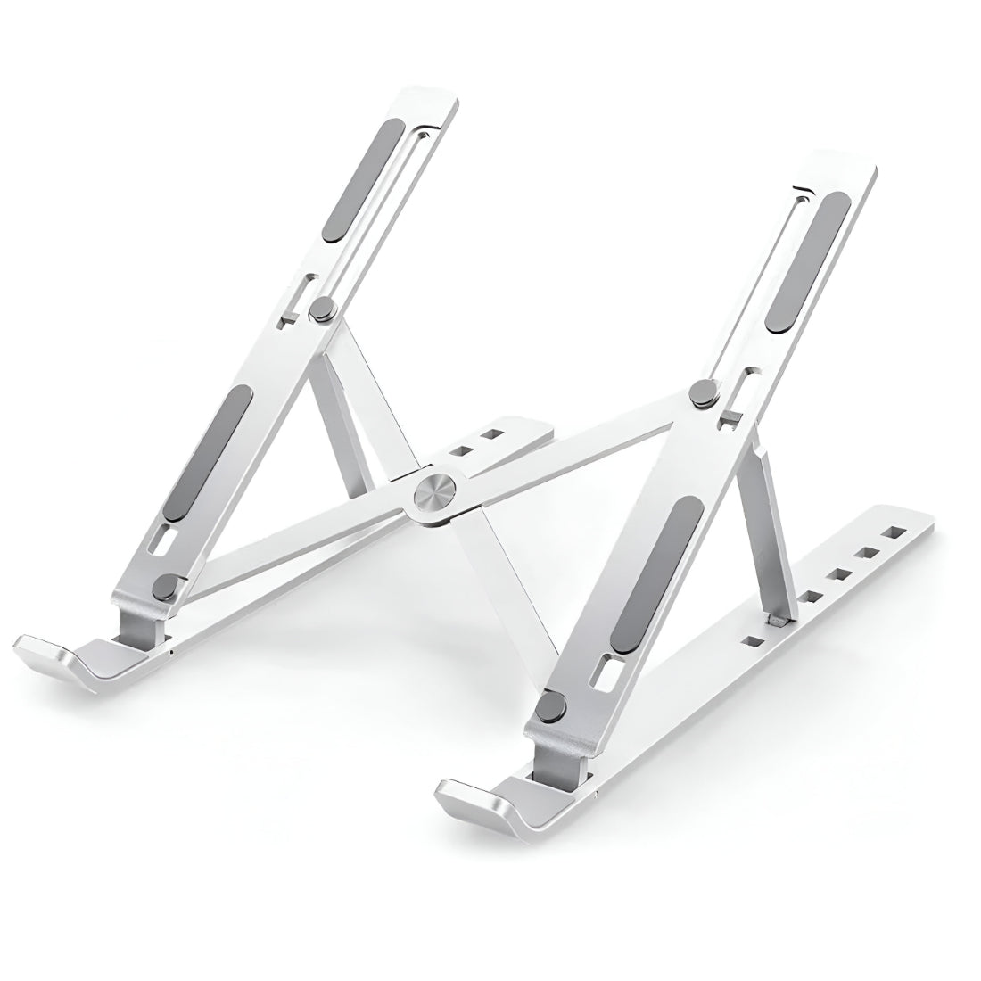 Upix 7 Angle Aluminum Laptop Stand Portable with Adjustable Height and Fully Foldable Raiser