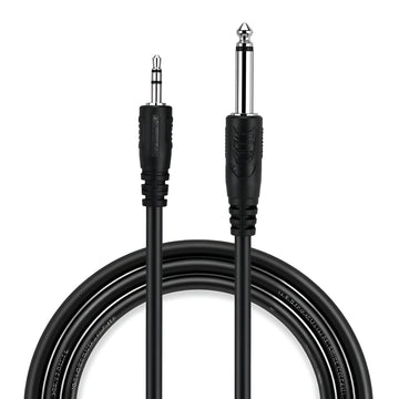 Upix Male to Male 6.35mm Amplifier Jack to 3.5mm Stereo Cable 1.3 Meters