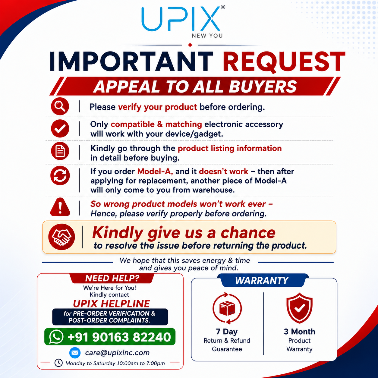 Upix Compatib Carrier AC Remote No. 235 | No Backlight - Upix Inc.