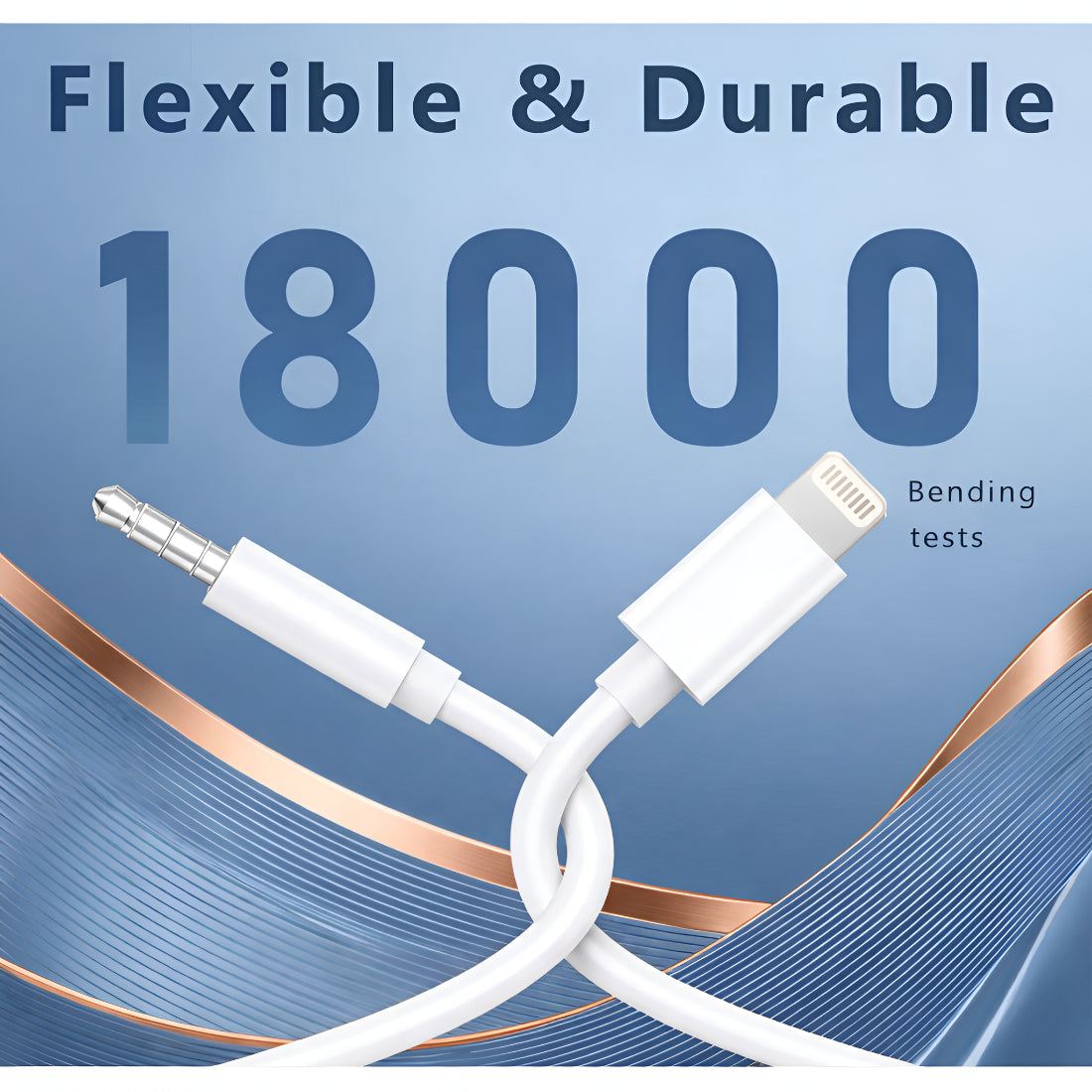 Upix Lightning to 3.5mm AUX Cable for iPhone, 1 Metre, Compatible with iphone 14/13/12/11/X/8/7/6 and iPad