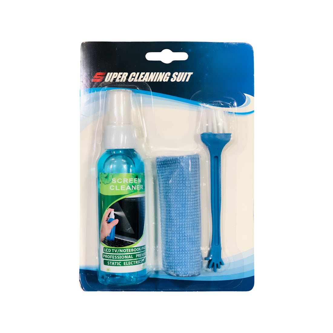 Upix 3 in 1 Screen Cleaning Kit with Brush and Micro Cloth