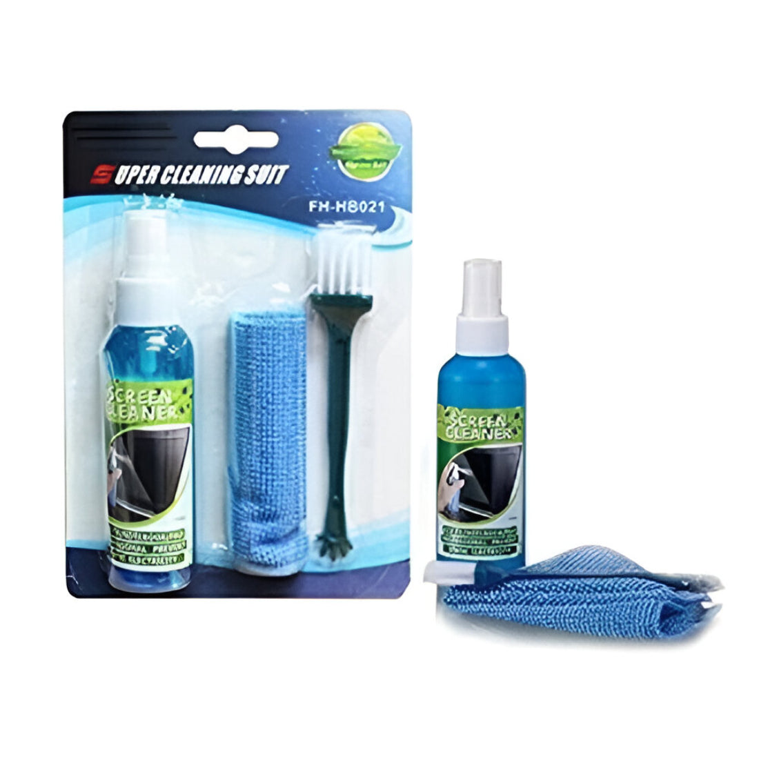 Upix 3 in 1 Screen Cleaning Kit with Brush and Micro Cloth