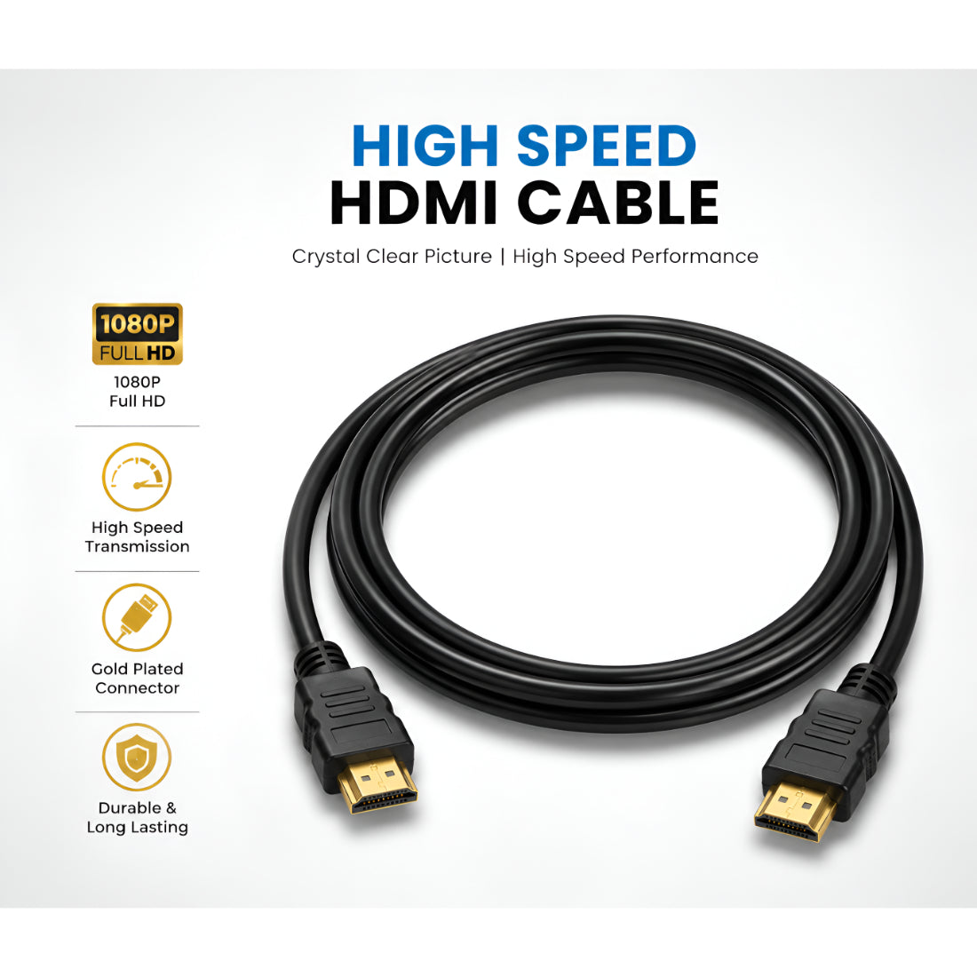 Upix HDMI Cable (Male to Male) - 1.3 Meters
