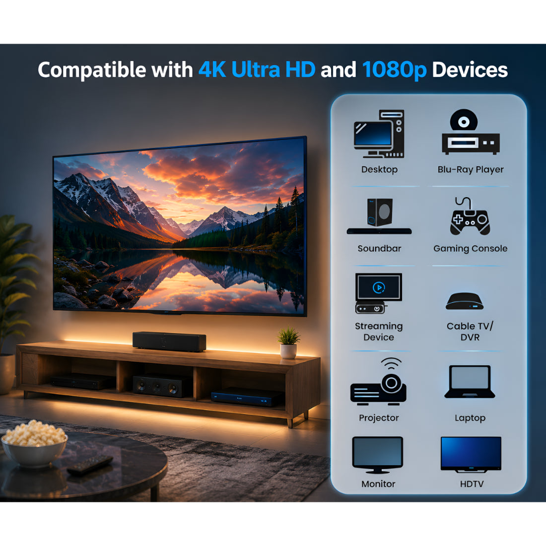 Upix Male to Male HDMI Cable - 19.5 Meters