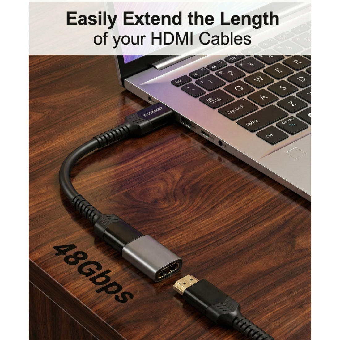 Upix HDMI 2.1 Female-Female Adapter, 8K@60Hz 4K@144Hz, 48Gbps, Compatible for  TV, Monitor, Laptop, Projector, Gaming Console