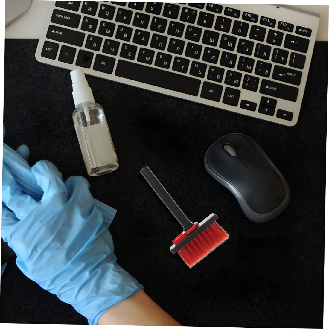 Upix Multipurpose Cleaning Brush 5-in-1 Multi-Function Cleaning Tools Kit for Keyboard Brush