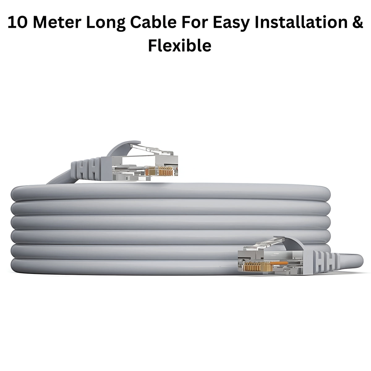 Upix Ethernet Patch Cord CAT6E, RJ45 LAN Cable - 10 Meters
