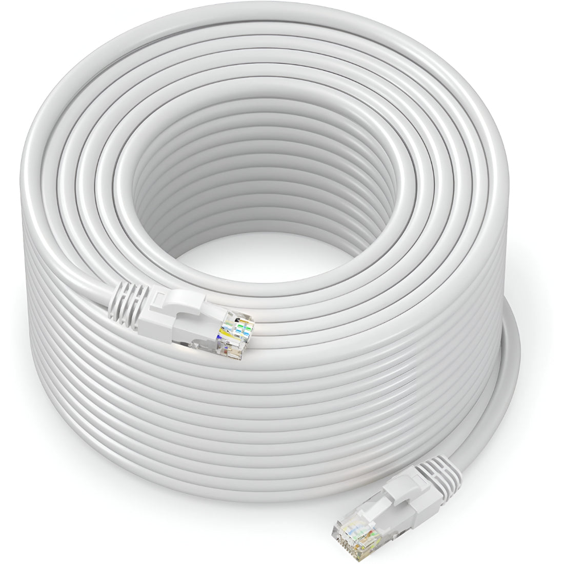 Upix Ethernet Patch Cord CAT6, RJ45 LAN Cable - 20 Meters (65.6 Feet) - White