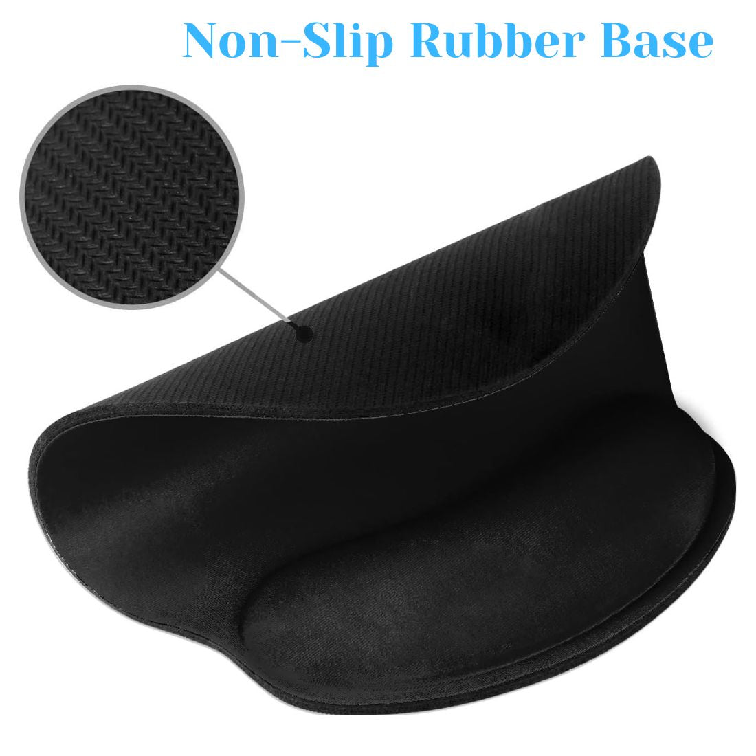 Upix Mouse Pad, Ergonomic Mouse Pad with Comfortable Gel Wrist Support and Lycra Cloth