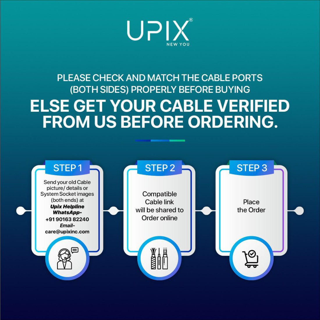 Upix Heavy Duty Extension Cord, 2500W 10A Single Socket Extension Cord - 4.5 Metres