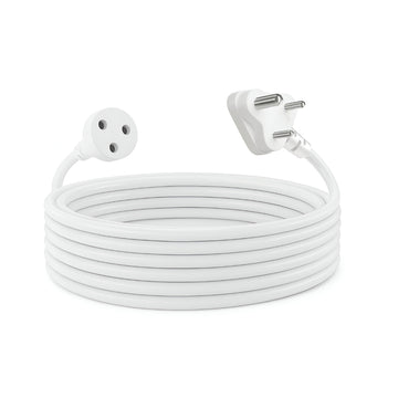 Upix 3 Pin Electric Extension Cord – Expandable 6A Power Cord - 2.5 Metres, Suitable for Home, Office and Outdoor