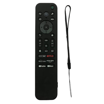 Upix Silicone Protective Cover for Sony Smart TV Remote – Soft Silicone Case Only (Black)