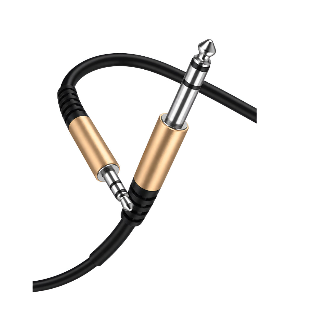 Upix Male to Male 6.35mm Stereo to Amplifier Audio Cable 1.3 Meters