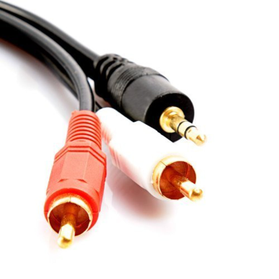 Upix 3.5mm Stereo Audio Male to 2RCA Male (EP to 2RCA) 1.3 Meters