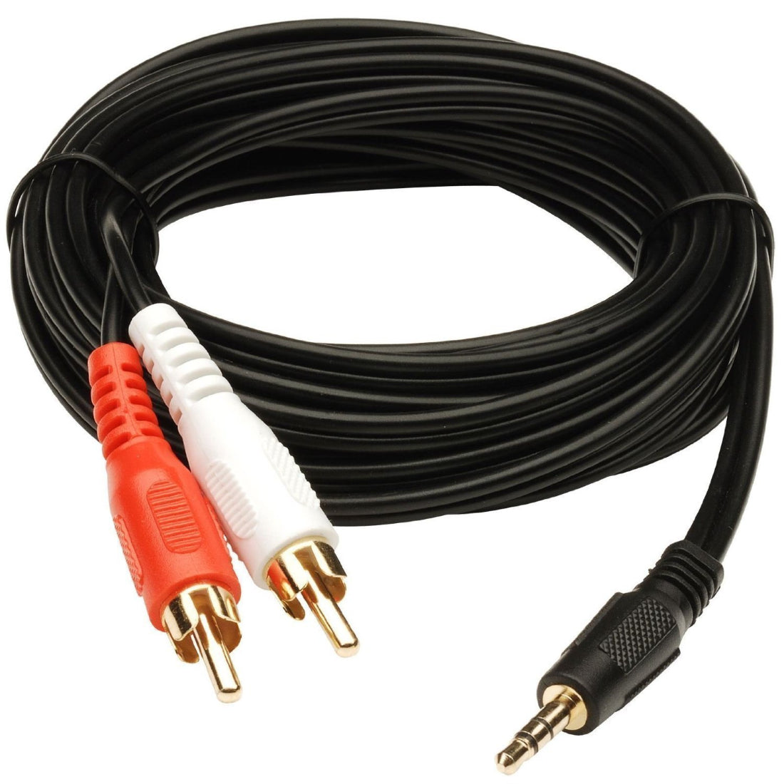 Upix 3.5mm Stereo Audio Male to 2RCA Male (EP to 2RCA) - 2.7 Meters