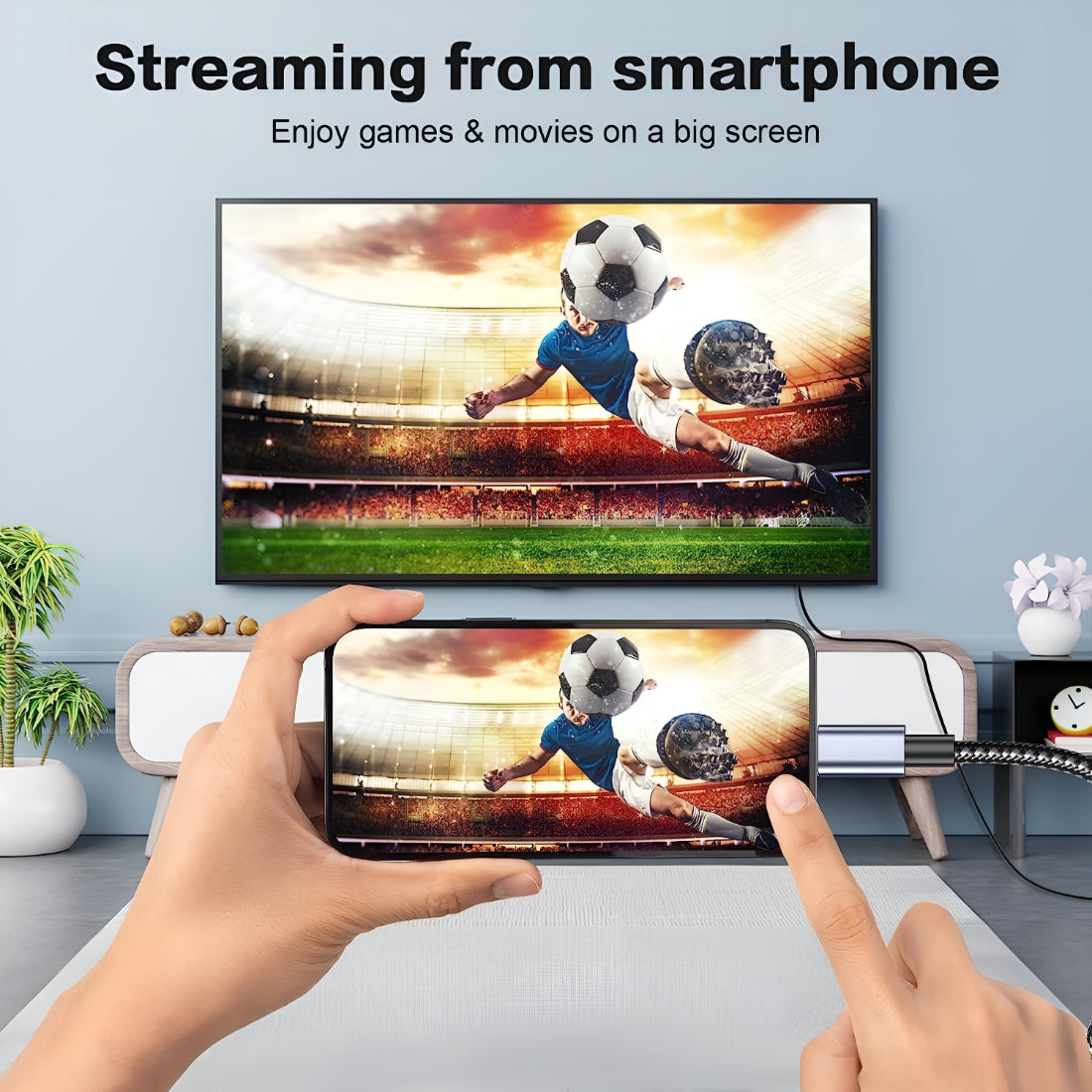 Upix USB Type C to HDMI 6.6FT 4K@30Hz, 2K@144Hz Resolution Cable