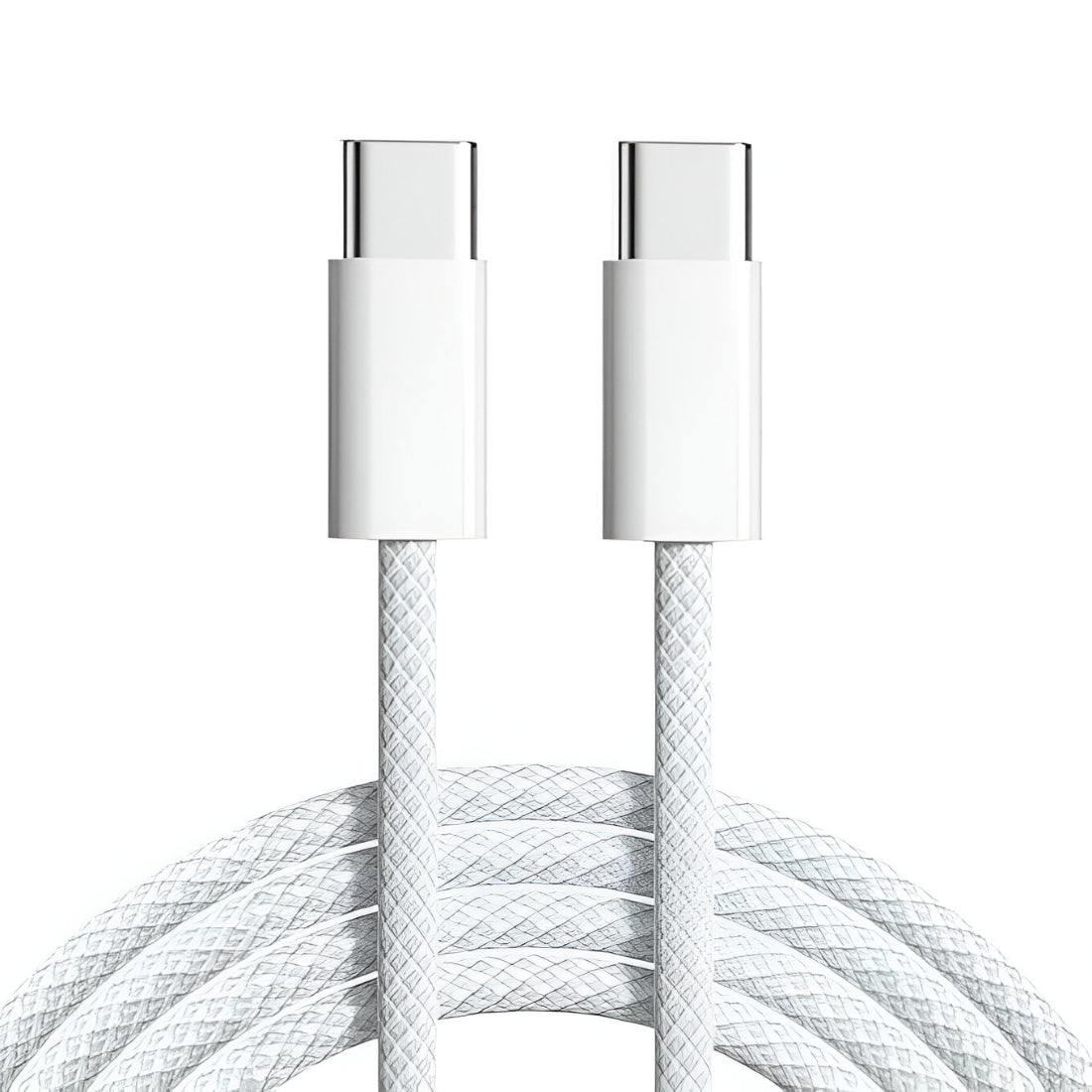 Upix Type C to Type C Super Fast Mobile Data Charging Nylon Braided Cable, 1 Metres