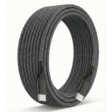 Upix Type C to Type C Fast Charging Data Cable, Nylon Braided, 3 Metres (9.8 Feet)