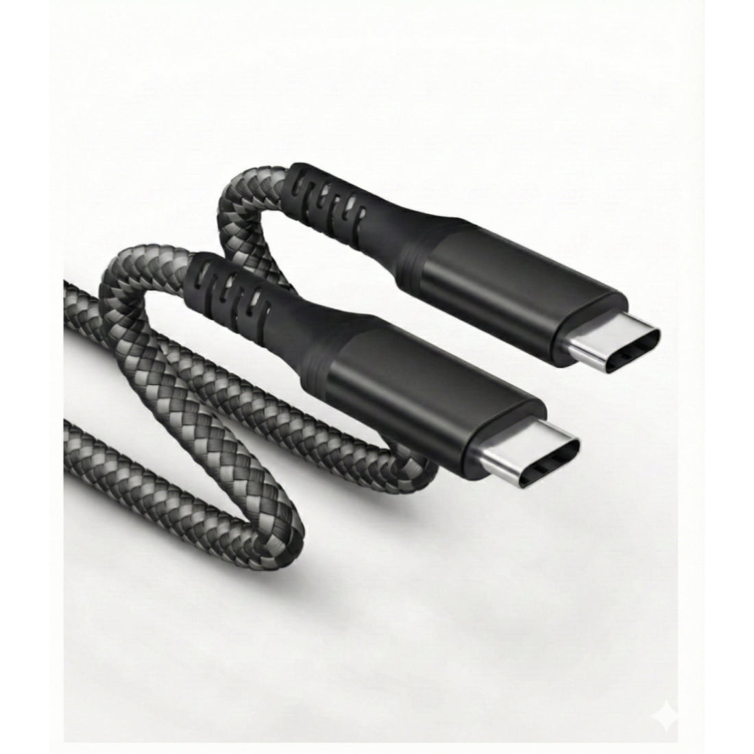 Upix Type C to Type C Fast Charging Data Cable, Nylon Braided, 3 Metres (9.8 Feet)