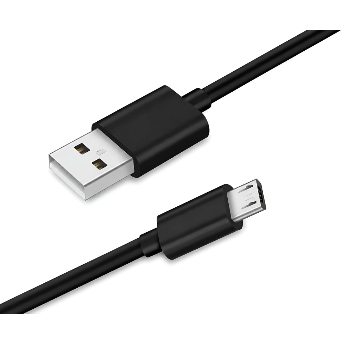 Upix Fast Charge Micro USB Cable (1 Metres) – Durable USB A to Micro USB Wire for Android Smartphones and V8 Gadgets - Black