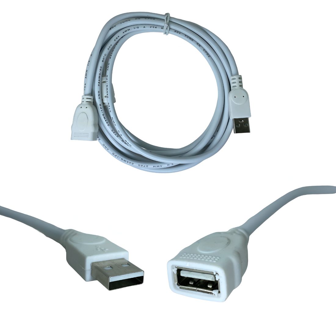 Upix USB Extension Cable (Male to Female) - 2.7 Meters