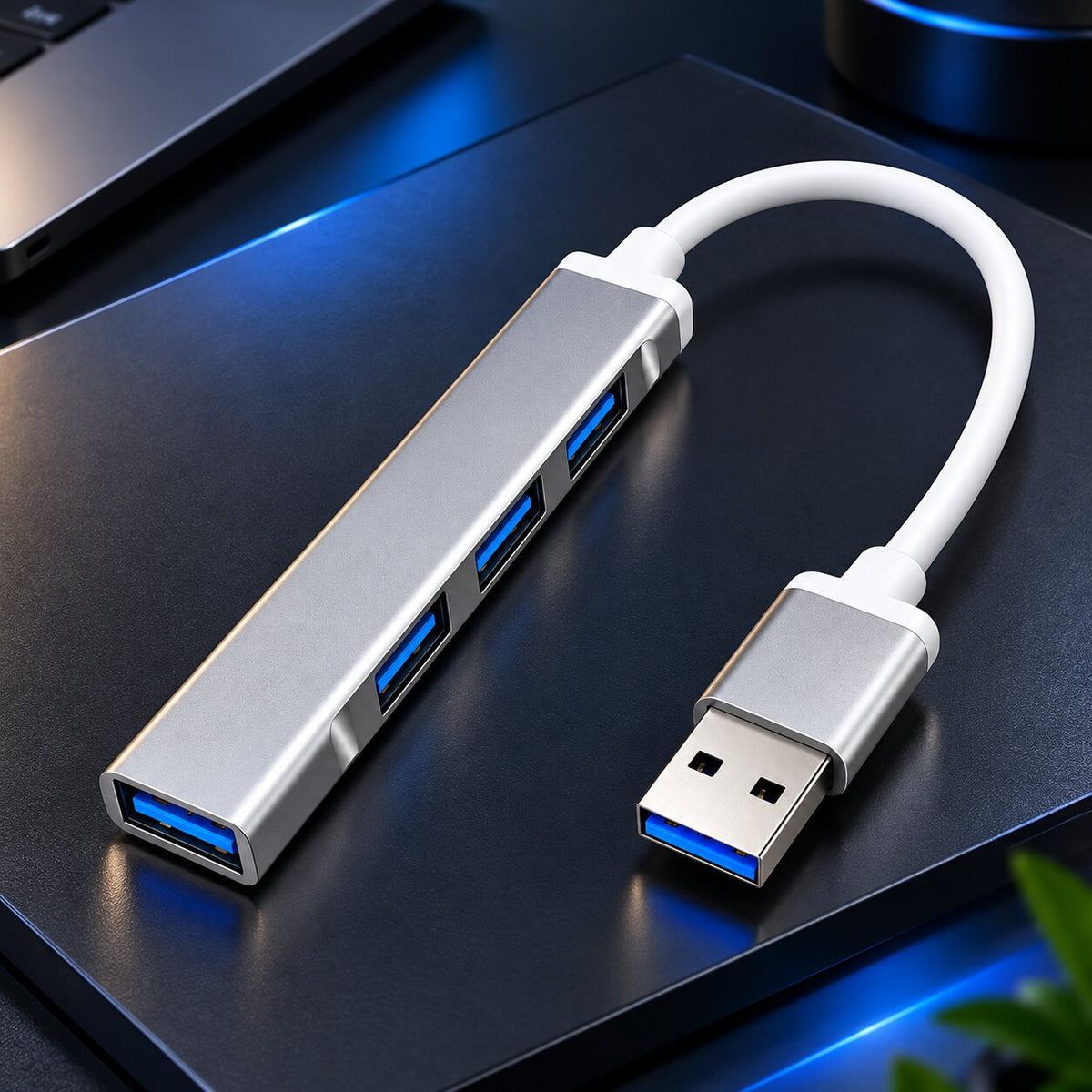 Upix 4 Port USB 3.0 Hub with Hi Speed Data Transfer