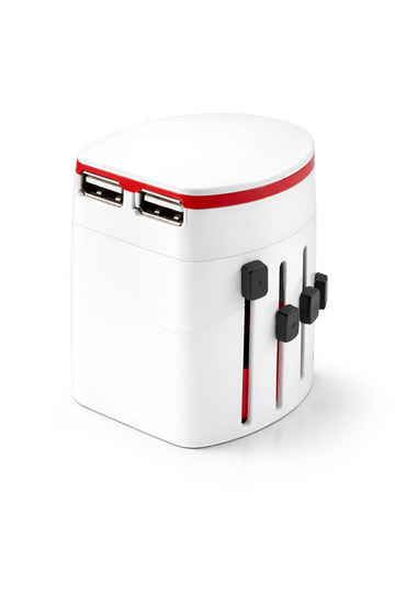 Upix Universal Travel Adapter 1300W Worldwide All-in-One Power Converter with Dual USB Ports