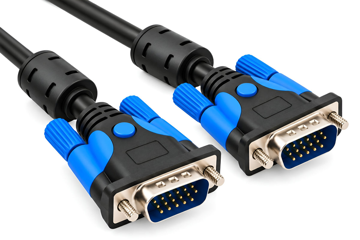Upix Supreme VGA Male to Male Cable 1.5 Meter | VGA Monitor Cable for PC, Desktop