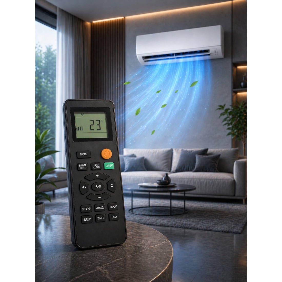Upix Comaptible Croma AC Remote No. 291A (No Backlight) - Upix Inc.