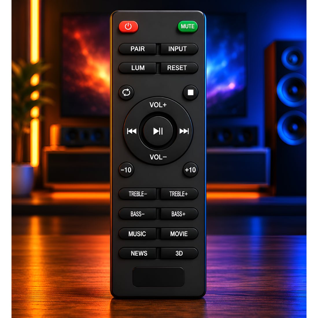 Upix Compatible Boat Home Theatre Sound Bar Remote No. 1428 - Upix Inc.