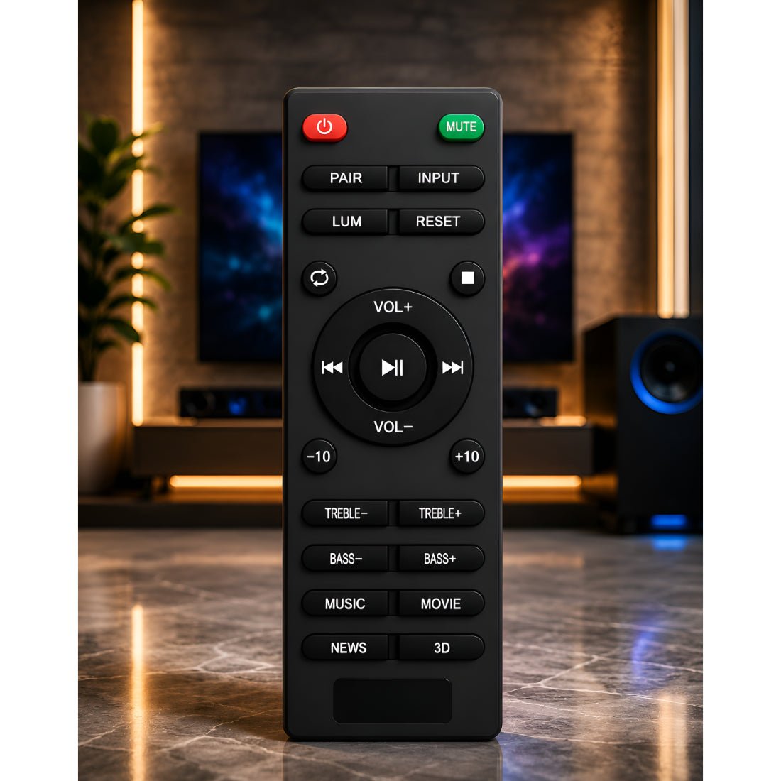 Upix Compatible Boat Home Theatre Sound Bar Remote No. 1428 - Upix Inc.